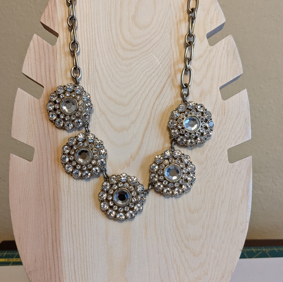 J Crew rhinestone statement necklace - Picture 3 of 10